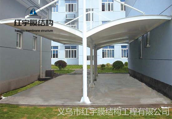 膜結構停車棚案例